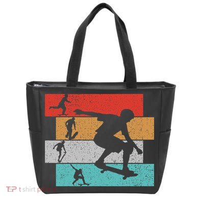 Skater Skateboarder Retro Skateboard Tote Bag