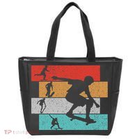 Skater Skateboarder Retro Skateboard Tote Bag thumb 0