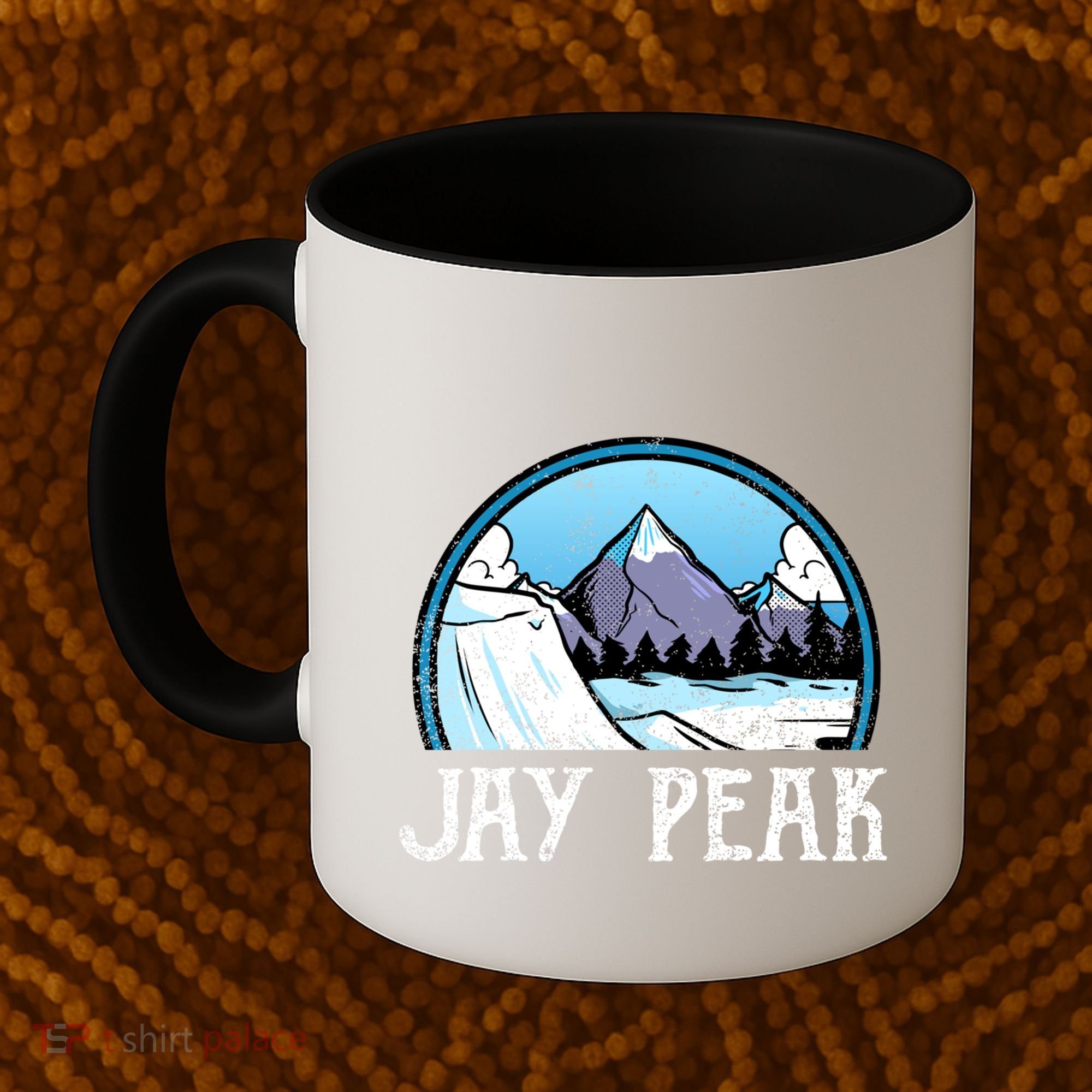 Snowboard Skier Skiing Vermont Jay Peak Mountain Meaningful Gift Coffee Mug