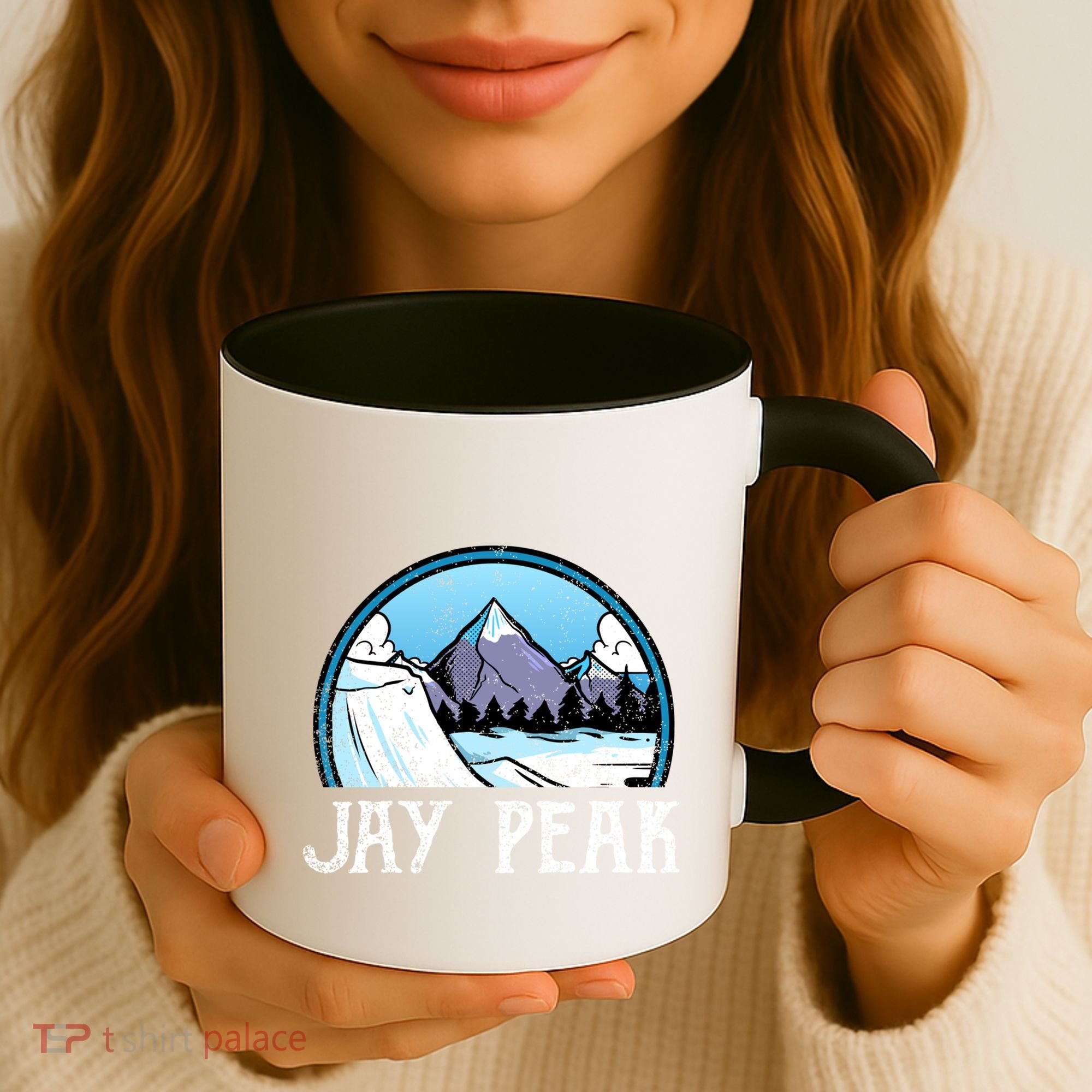 Snowboard Skier Skiing Vermont Jay Peak Mountain Meaningful Gift Coffee Mug