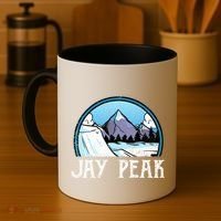 Snowboard Skier Skiing Vermont Jay Peak Mountain Meaningful Gift Coffee Mug thumb 4