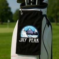 Snowboard Skier Skiing Vermont Jay Peak Mountain Meaningful Gift Golf Towel thumb 2