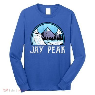 Snowboard Skier Skiing Vermont Jay Peak Mountain Meaningful Gift Long Sleeve Shirt