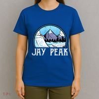 Snowboard Skier Skiing Vermont Jay Peak Mountain Meaningful Gift T-Shirt thumb 4
