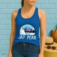 Snowboard Skier Skiing Vermont Jay Peak Mountain Meaningful Gift Women's Tank Top thumb 2