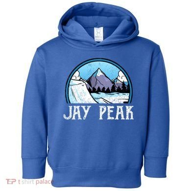 Snowboard Skier Skiing Vermont Jay Peak Mountain Meaningful Gift Toddler Hoodie