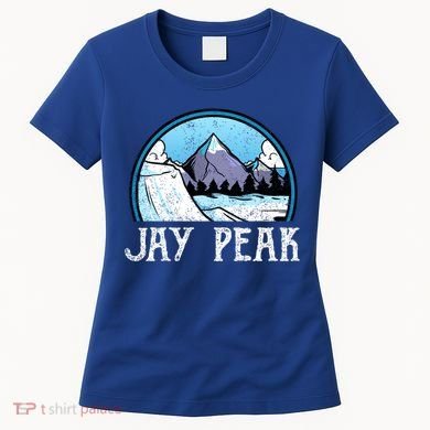 Snowboard Skier Skiing Vermont Jay Peak Mountain Meaningful Gift Women's T-Shirt