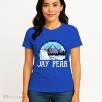 Snowboard Skier Skiing Vermont Jay Peak Mountain Meaningful Gift Women's T-Shirt thumb 4