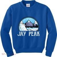 Snowboard Skier Skiing Vermont Jay Peak Mountain Meaningful Gift Kids Sweatshirt thumb 0