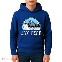 Snowboard Skier Skiing Vermont Jay Peak Mountain Meaningful Gift Kids Hoodie thumb 4
