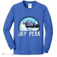 Snowboard Skier Skiing Vermont Jay Peak Mountain Meaningful Gift Kids Long Sleeve Shirt thumb 0