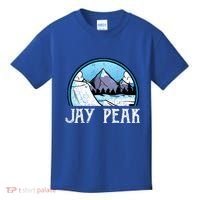 Snowboard Skier Skiing Vermont Jay Peak Mountain Meaningful Gift Kids T-Shirt thumb 0