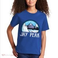 Snowboard Skier Skiing Vermont Jay Peak Mountain Meaningful Gift Kids T-Shirt thumb 2