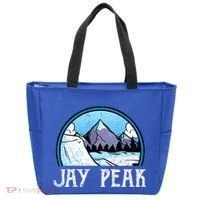 Snowboard Skier Skiing Vermont Jay Peak Mountain Meaningful Gift Tote Bag thumb 0