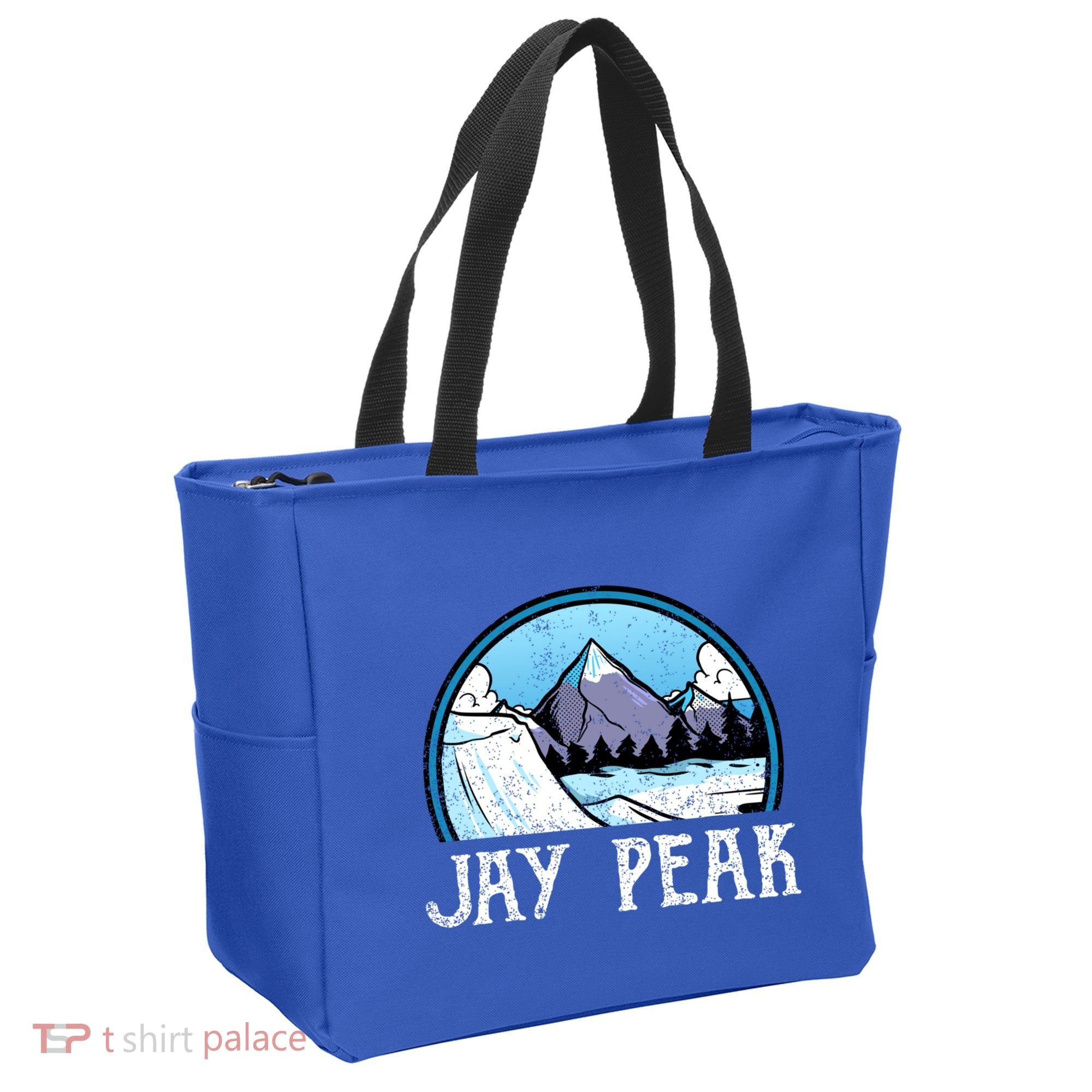Snowboard Skier Skiing Vermont Jay Peak Mountain Meaningful Gift Tote Bag