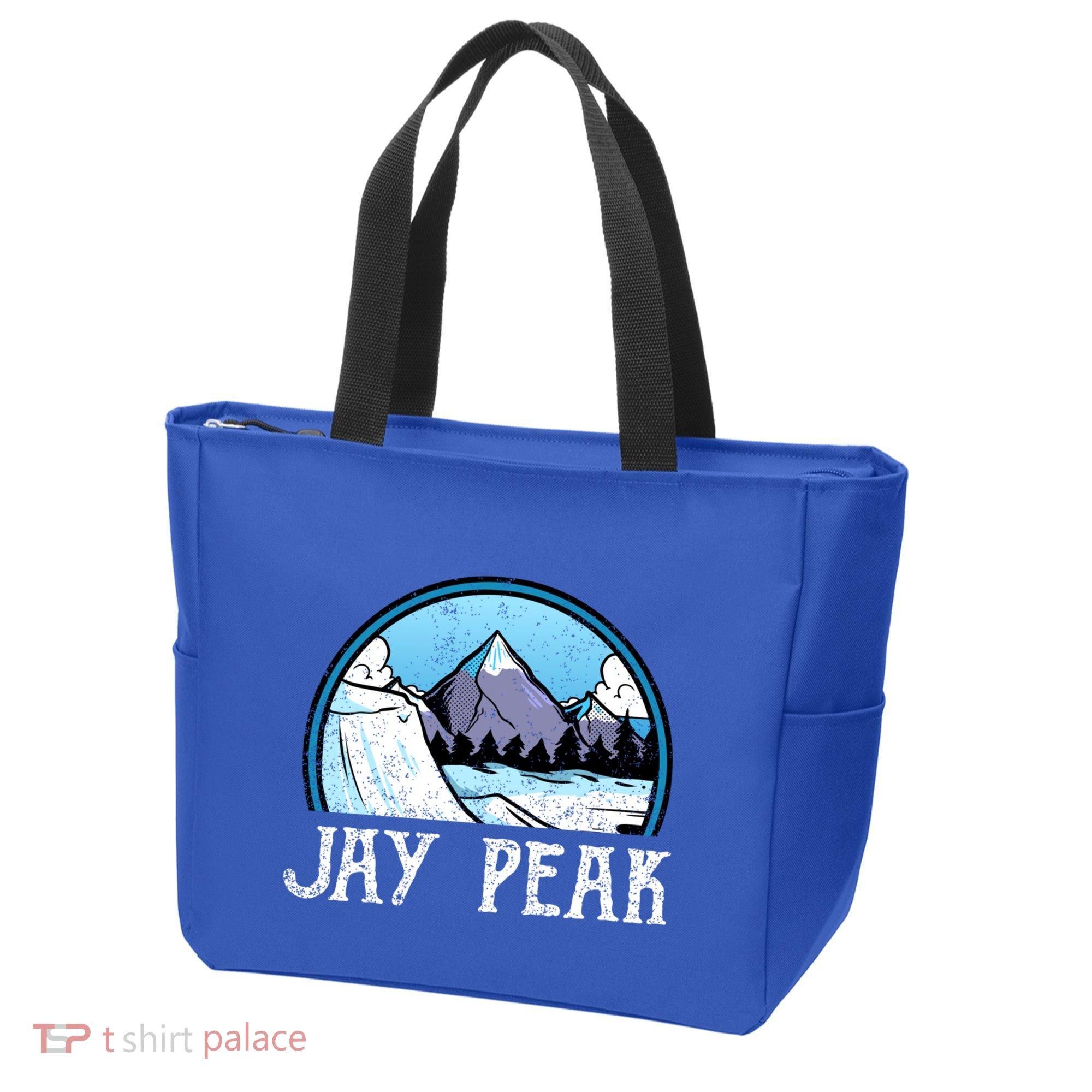 Snowboard Skier Skiing Vermont Jay Peak Mountain Meaningful Gift Tote Bag