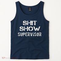 Shit Show Supervisor Funny Mom Boss Manager Teacher Gift Tank Top thumb 2