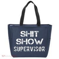 Shit Show Supervisor Funny Mom Boss Manager Teacher Gift Tote Bag thumb 0