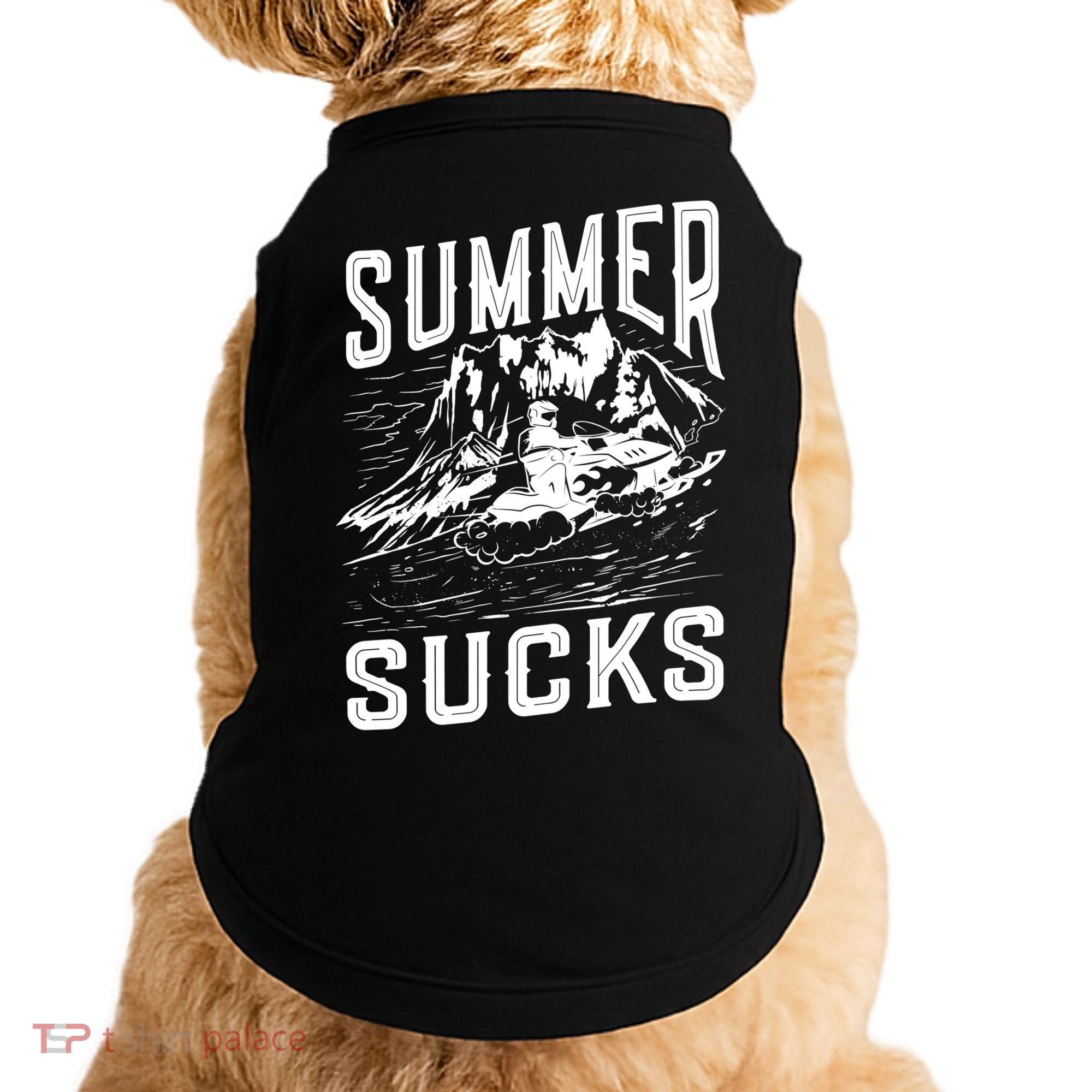 Summer Sucks Snowmobile Rider Gift Doggie Tank