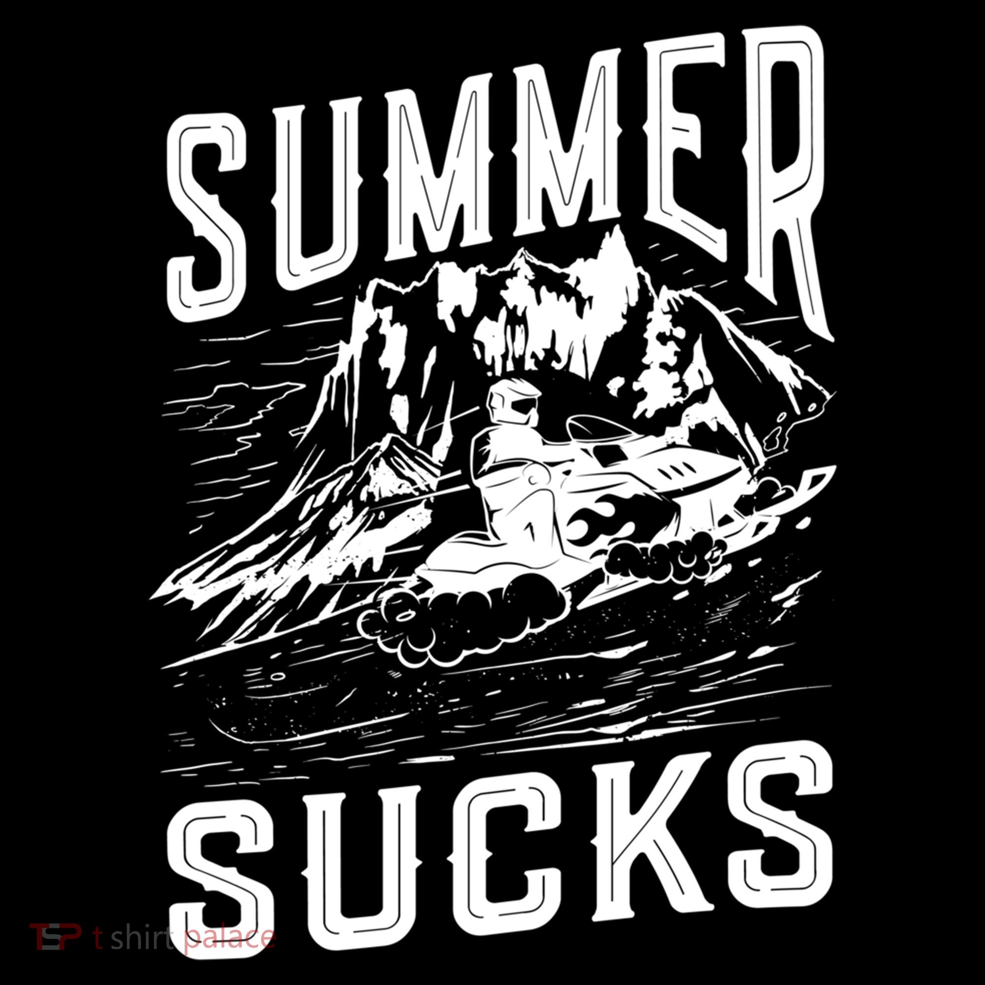 Summer Sucks Snowmobile Rider Gift Doggie Tank