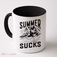 Summer Sucks Snowmobile Rider Gift Coffee Mug thumb 0