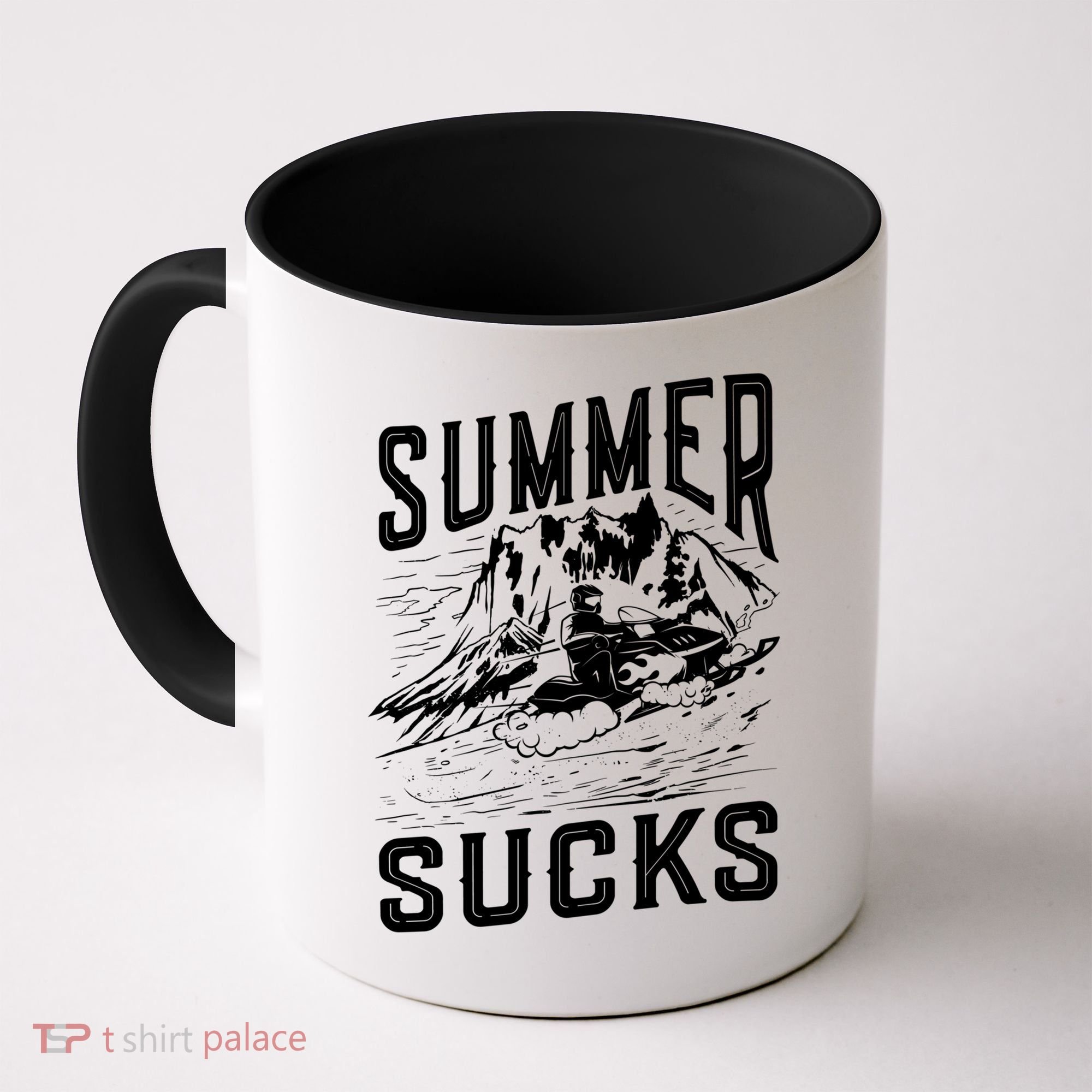 Summer Sucks Snowmobile Rider Gift Coffee Mug
