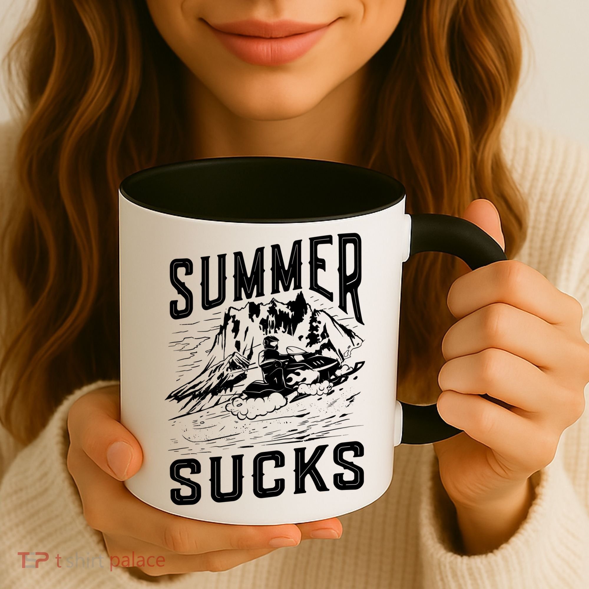 Summer Sucks Snowmobile Rider Gift Coffee Mug
