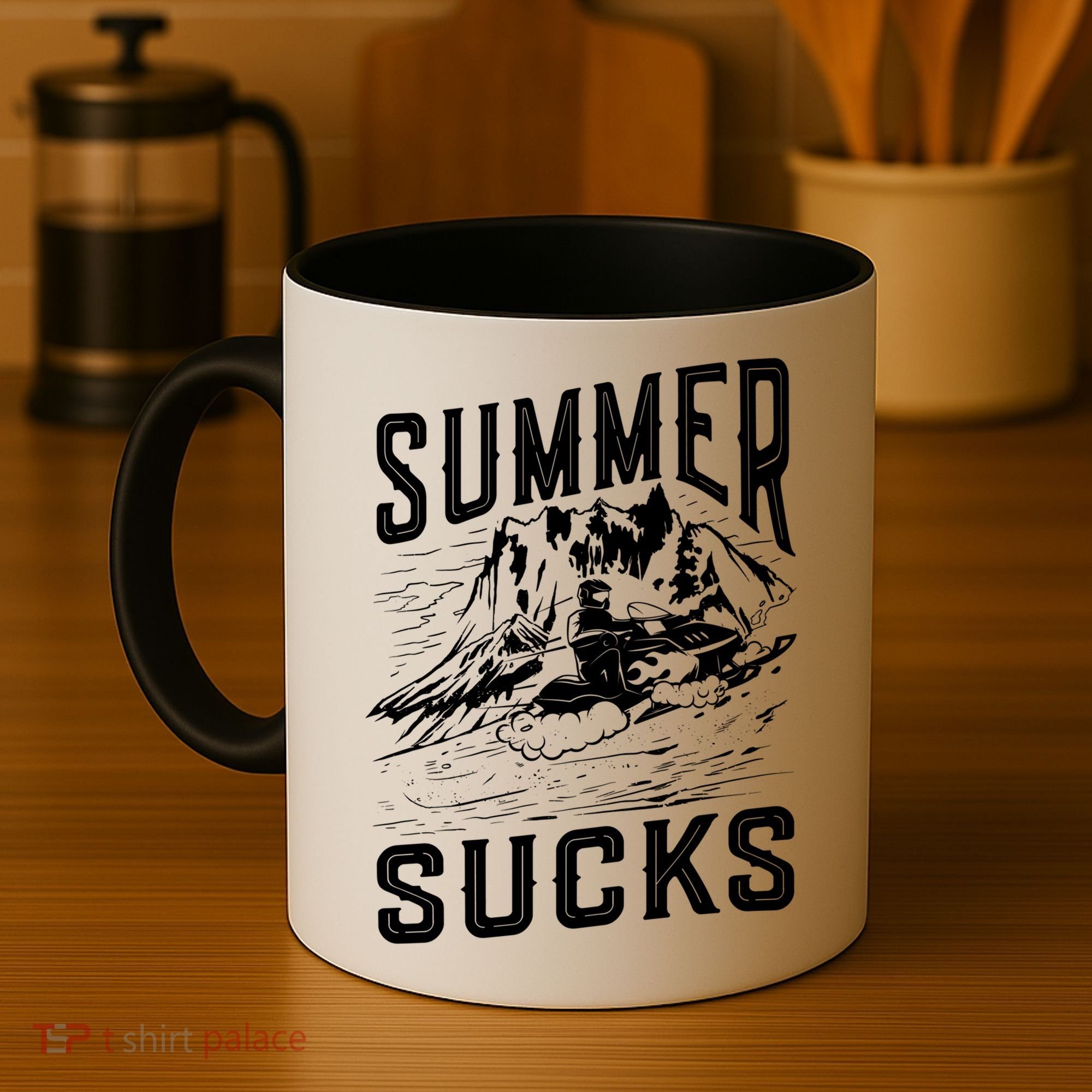 Summer Sucks Snowmobile Rider Gift Coffee Mug