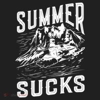 Summer Sucks Snowmobile Rider Gift Golf Towel thumb 3