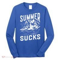 Summer Sucks Snowmobile Rider Gift Long Sleeve Shirt thumb 0