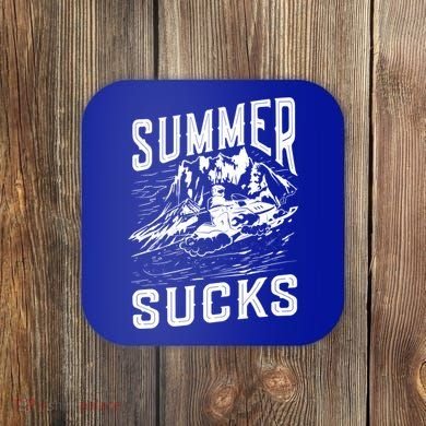Summer Sucks Snowmobile Rider Gift Coaster