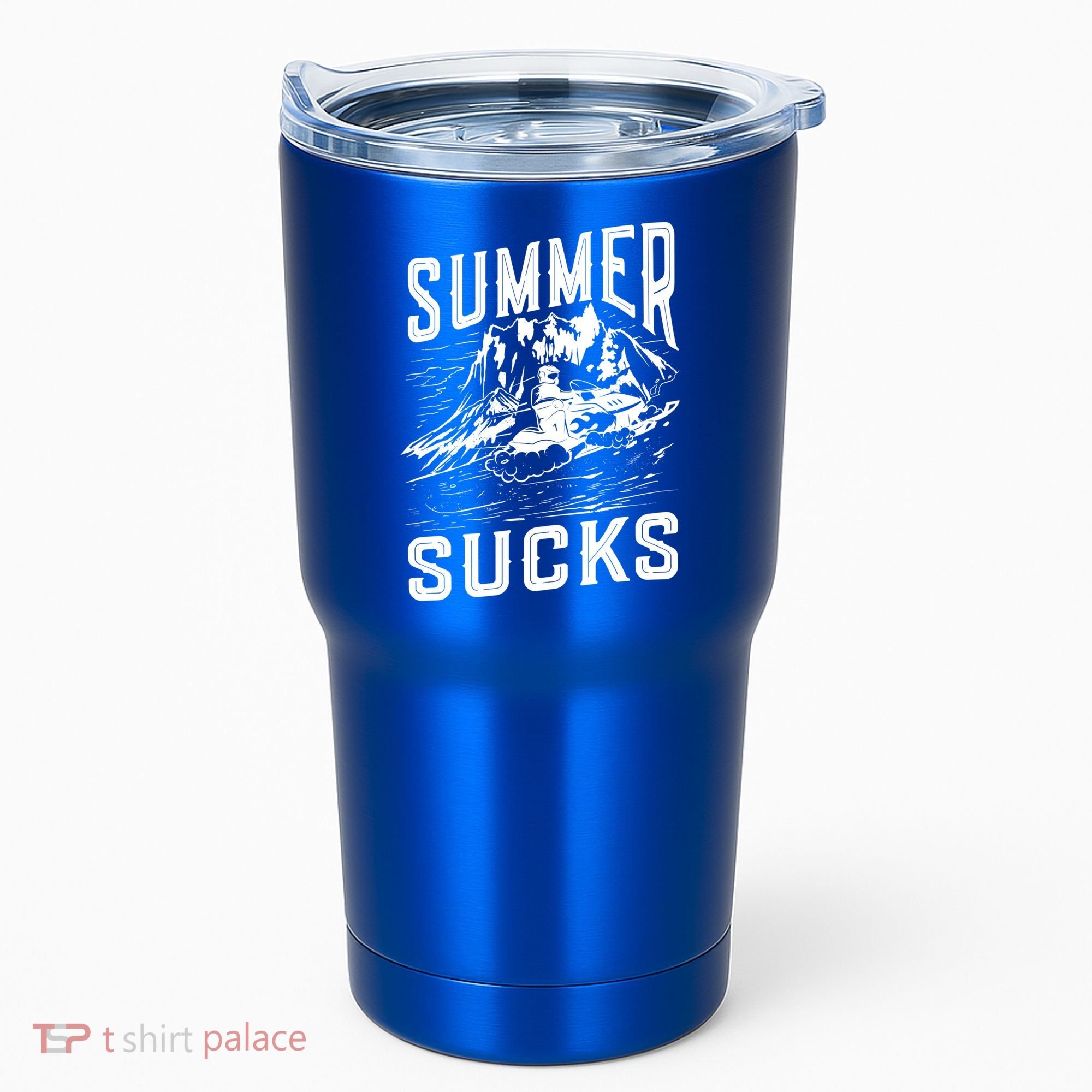 Summer Sucks Snowmobile Rider Gift Tumbler