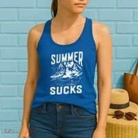 Summer Sucks Snowmobile Rider Gift Women's Tank Top thumb 2