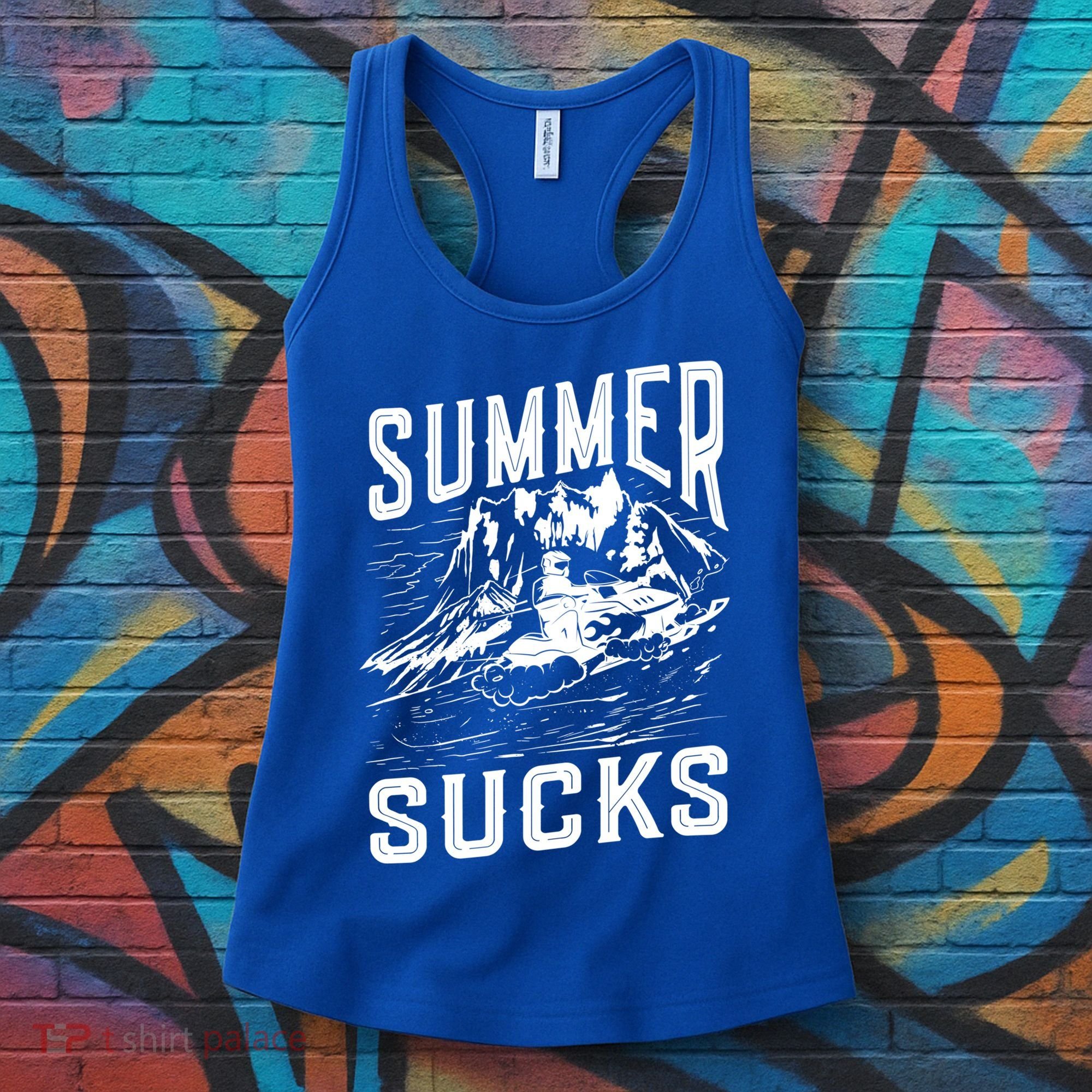 Summer Sucks Snowmobile Rider Gift Women's Tank Top