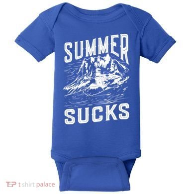 Summer Sucks Snowmobile Rider Gift Baby Bodysuit