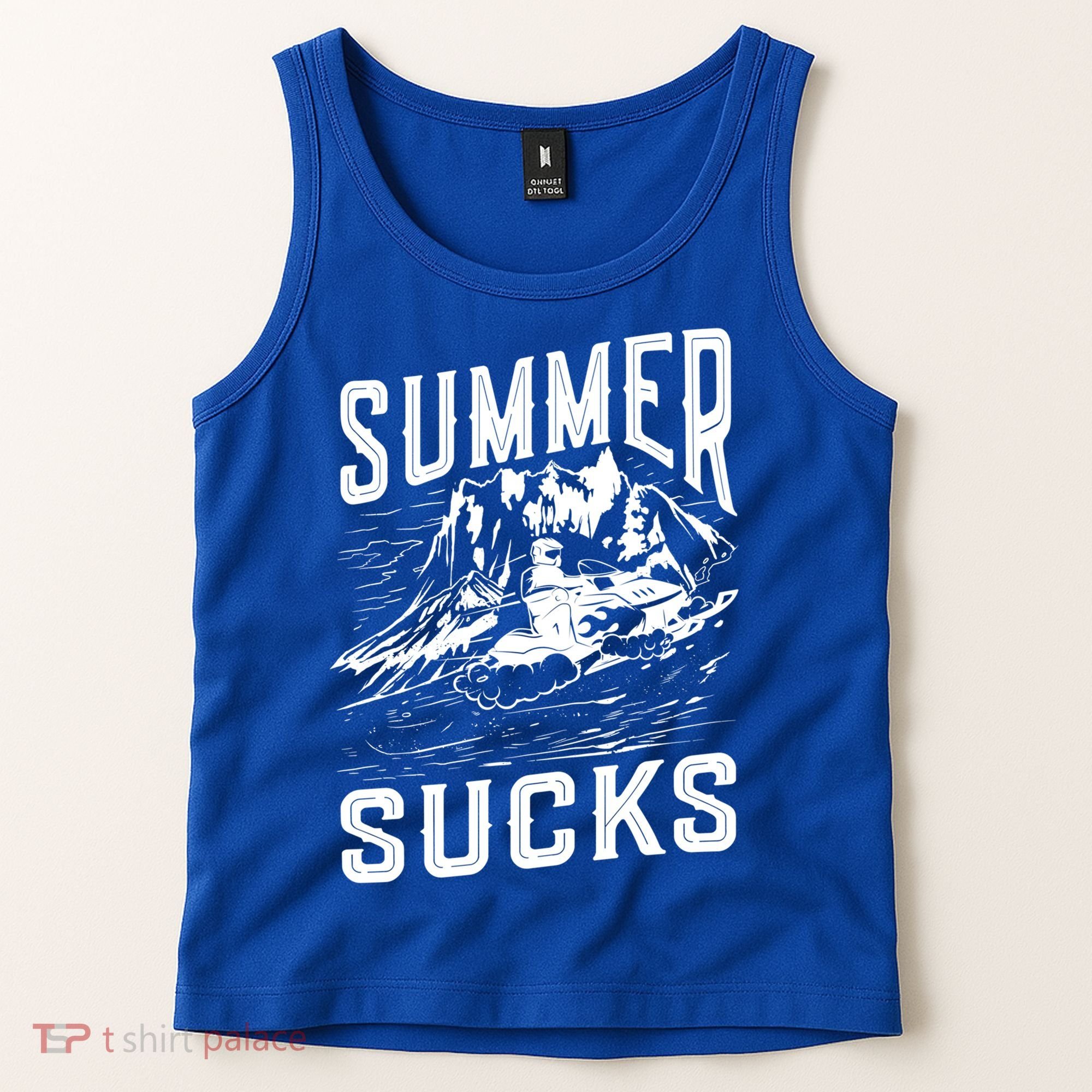 Summer Sucks Snowmobile Rider Gift Tank Top