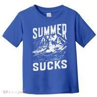 Summer Sucks Snowmobile Rider Gift Toddler T-Shirt thumb 0