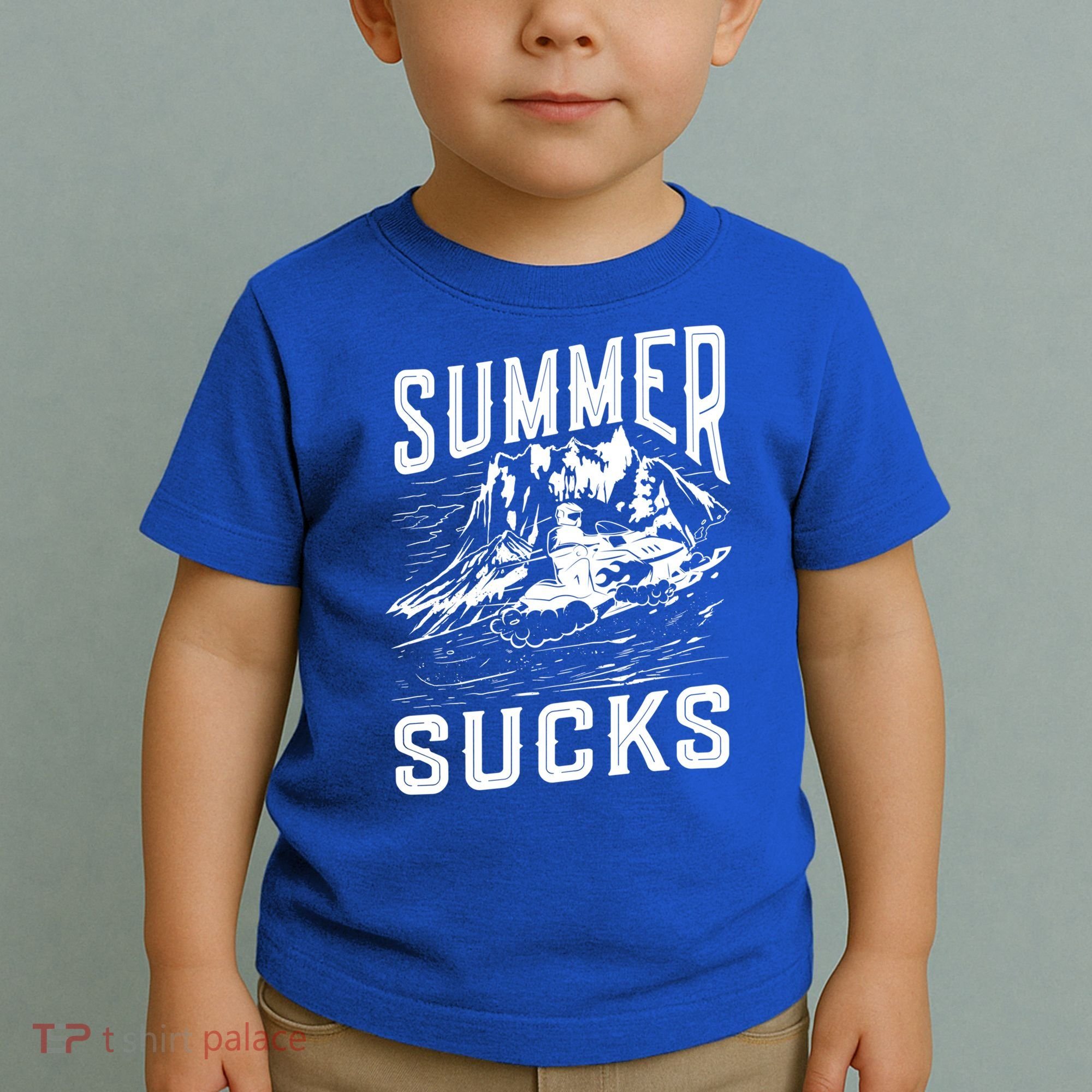 Summer Sucks Snowmobile Rider Gift Toddler T-Shirt