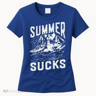 Summer Sucks Snowmobile Rider Gift Women's T-Shirt
