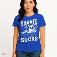Summer Sucks Snowmobile Rider Gift Women's T-Shirt thumb 4