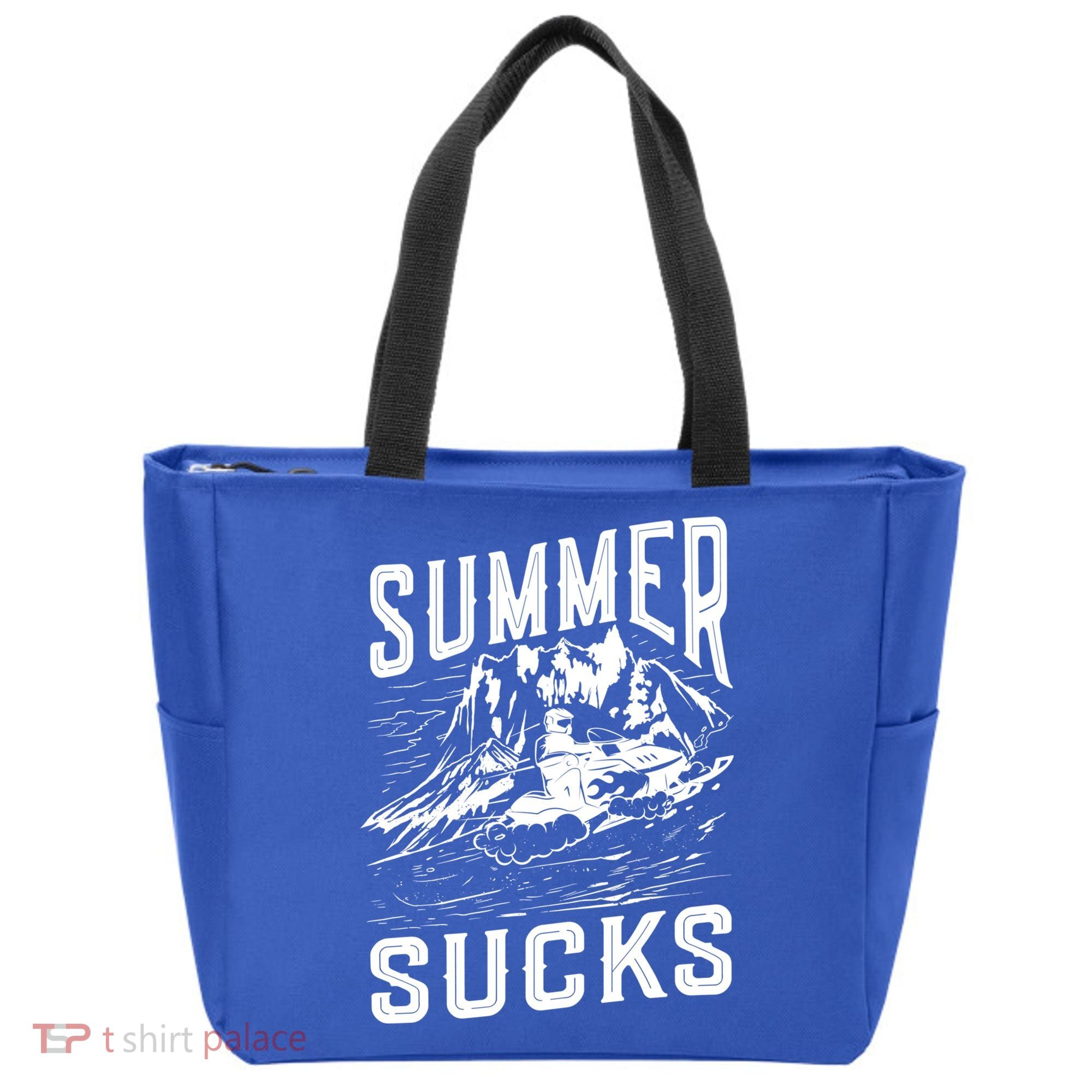 Summer Sucks Snowmobile Rider Gift Tote Bag