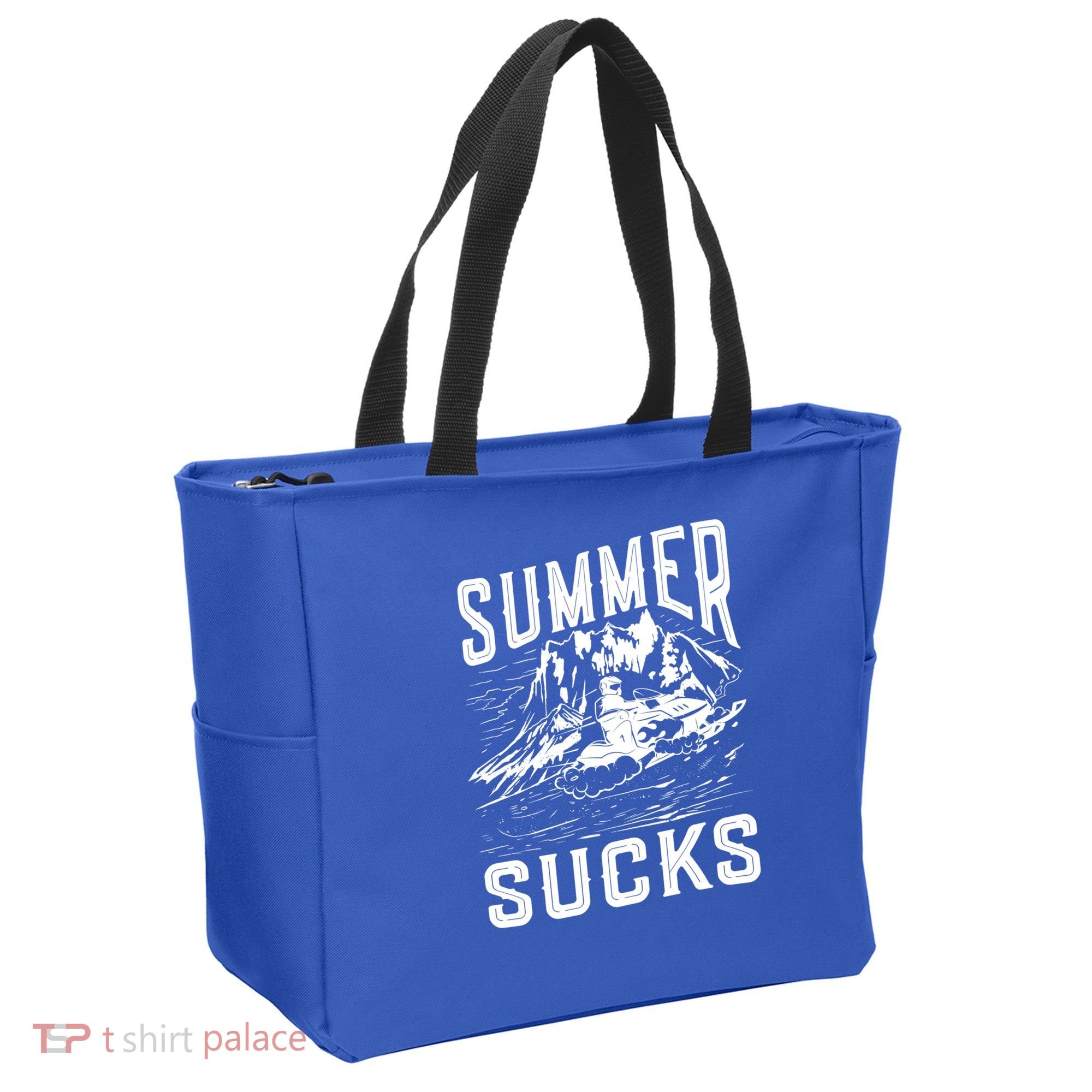 Summer Sucks Snowmobile Rider Gift Tote Bag