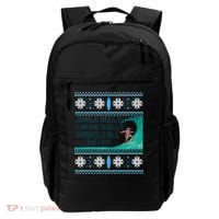 Surf Surfing Surfer Ugly Christmas Sweater Style Funny Gift Backpack thumb 0