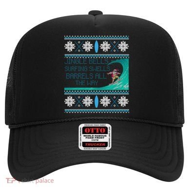 Surf Surfing Surfer Ugly Christmas Sweater Style Funny Gift Hat
