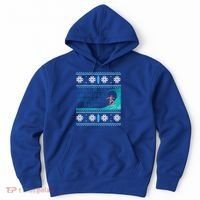 Surf Surfing Surfer Ugly Christmas Sweater Style Funny Gift Hoodie thumb 0
