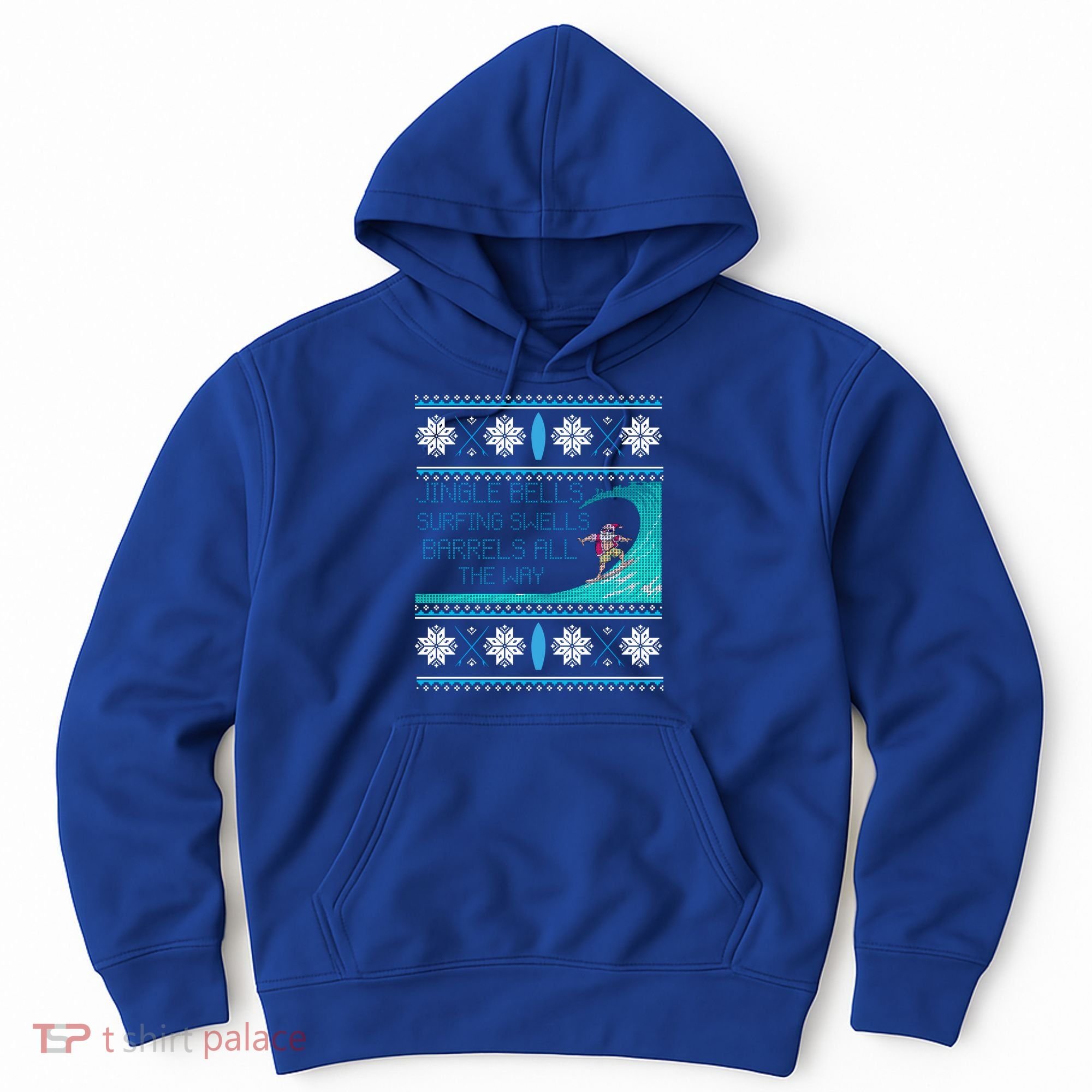Surf Surfing Surfer Ugly Christmas Sweater Style Funny Gift Hoodie