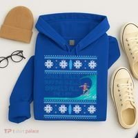 Surf Surfing Surfer Ugly Christmas Sweater Style Funny Gift Hoodie thumb 4