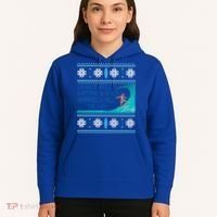Surf Surfing Surfer Ugly Christmas Sweater Style Funny Gift Hoodie thumb 5