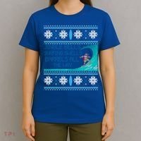 Surf Surfing Surfer Ugly Christmas Sweater Style Funny Gift T-Shirt thumb 4