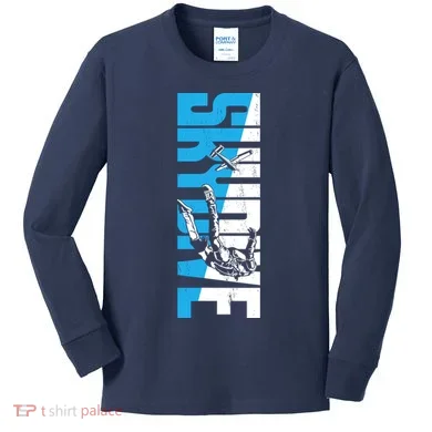 Skydiving Skydive Kids Long Sleeve Shirt